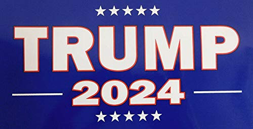 Let it Fly Trump 2024 Blue Vinyl Decal Bumper Sticker