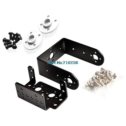 1set 2 DOF Short Pan and Tilt Servos Bracket Sensor Mount Kit for Compatible MG995 Retail