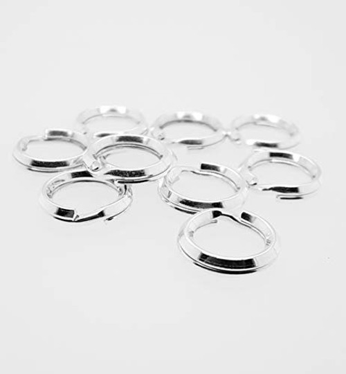 10pcs Sterling Silver Round Split Ring Heavy Weight 6.2mm Jump Ring Connector for Charms and Jewelry Finding by CRAFT WIRE 10pcs Sterling Silver Round Split Ring Heavy Weight 6.2mm Jump Ring Connector for Charms and Jewelry Finding by CRAFT WIRE