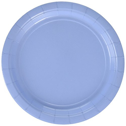 Amscan Pastel Blue Paper Dessert Plate Big Party Pack, 6 Pks.