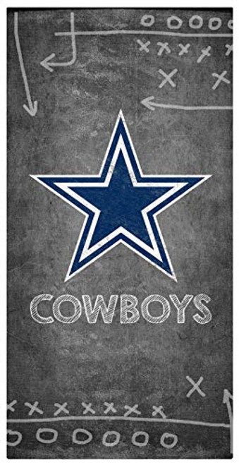 Fan Creations NFL Dallas Cowboys Unisex Dallas Cowboys Chalk Playbook Sign, Team Color, 6 x 12