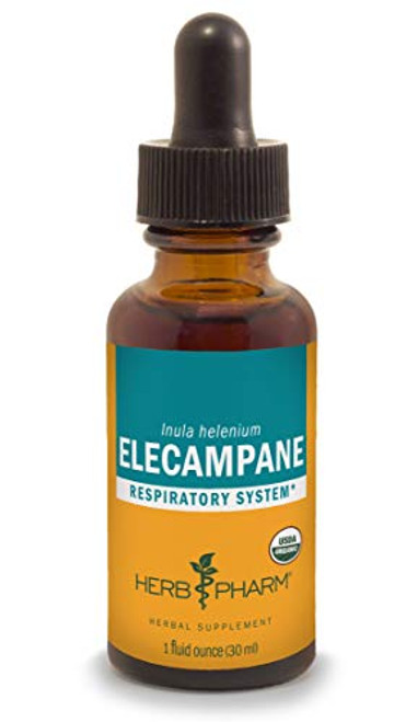 Herb Pharm Certified Organic Elecampane Liquid Extract for Respiratory System Support - 1 Ounce Herb Pharm Certified Organic Elecampane Liquid Extract for Respiratory System Support - 1 Ounce