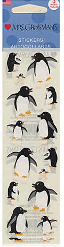 Mrs. Grossman's Regular Sticker Packs (Playful Penguins) 4 pcs sku  1845084MA
