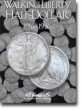 Harris Coin Folder - Liberty Walking Half Dollars  1 Folder 1916-1936  8HRS2693 by H.E. Harris