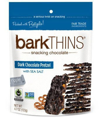 barkTHINS Snacking Chocolate Dark Chocolate Pretzel 4.07 oz. (Pack of 3)