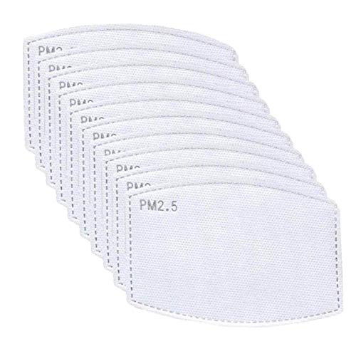 10 PCS PM 2.5 Activated Carbon Filter Insert - Replaceable Anti Haze Filter Paper - Contains 5 Layers Of Protective Activated Carbon
