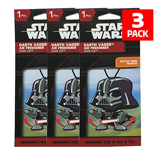 Plasticolor Star Wars Darth Vader Car Accessories - Darth Vader Air Freshener Wiggler (3) Plasticolor Star Wars Darth Vader Car Accessories - Darth Vader Air Freshener Wiggler (3)