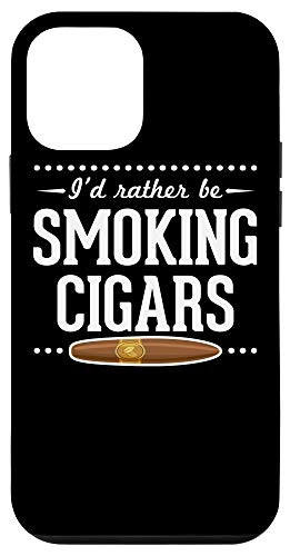 iPhone 12 mini I'd Rather Be Smoking Cigars Funny Cigar Dad Gift Case
