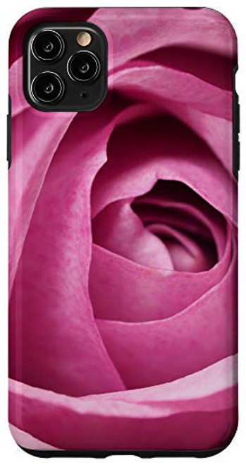 iPhone 11 Pro Max Closeup Pink Rose Garden Bloom Floral Print Valentines Gift Case