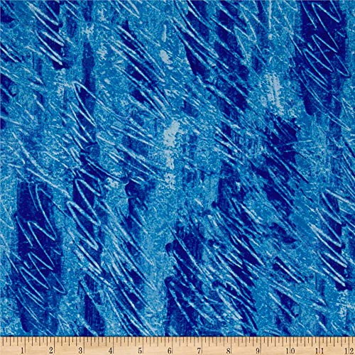 Andover The Very Hungry Caterpillar Scribble Blue Quilt Fabric By The Yard, Blue