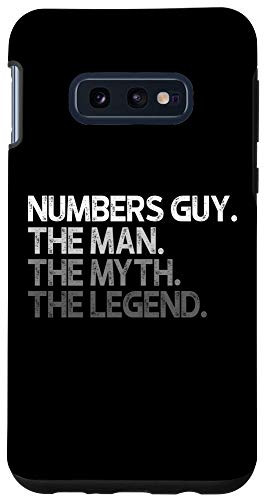 Galaxy S10e Numbers Guy Math Mathematician The Man Myth Legend Gift Case