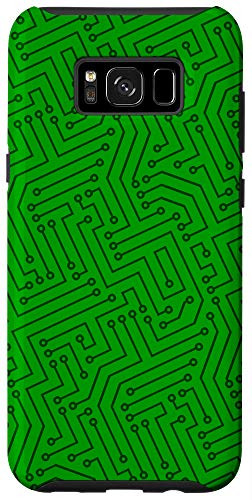Galaxy S8Plus Green Electrical Circuit Board Computer Circuitry Pattern Case