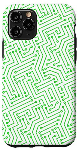 iPhone 11 Pro Mainframe Computer Circuit Board Plan Depiction Pattern PCB Case