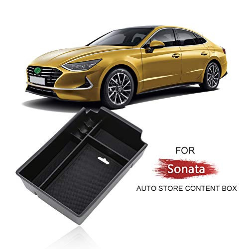 LFOTPP Custom Fits for 2020 2021 Sonata Armrest Center Console Organizer Tray Accessories with Coin and Sunglasses Holder,Secondary Storage Box LFOTPP Custom Fits for 2020 2021 Sonata Armrest Center Console Organizer Tray Accessories with Coin and Sunglasses Holder,Secondary Storage Box