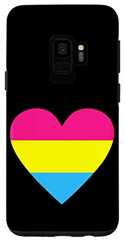 Galaxy S9 Pansexual Flag Heart LGBT LGBTQ Pan Pride Gift Case