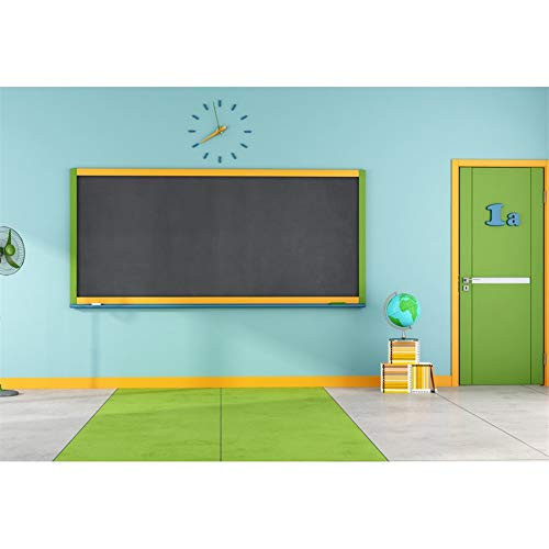 YongFoto 5x3ft Preschool Classroom Backdrop Blackboard Back to School Backdrop Kindergarten Backdrop Children Student Back to School Photo Background