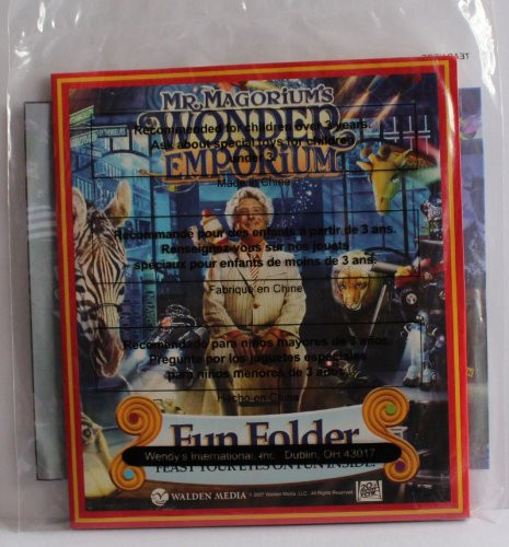 Mr. Magorium's Wonder Emporium Wendys Kids Meal Fun Folder/Checkers