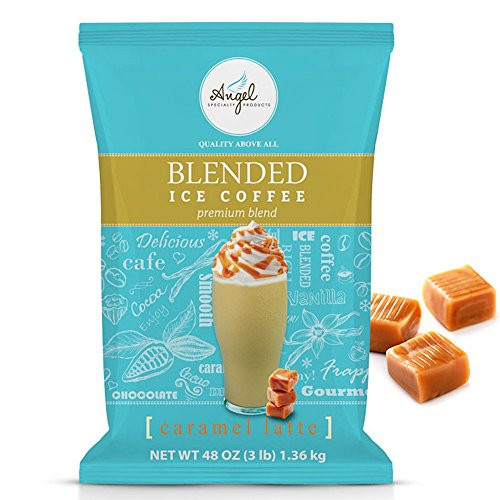 Caramel Latte Blended Ice Coffee Mix by Angel Specialty Products [3 LB]