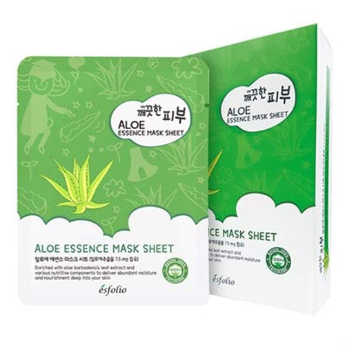 Esfolio Pure Skin Mask Box, Aloe Essence, 11.8 Ounce