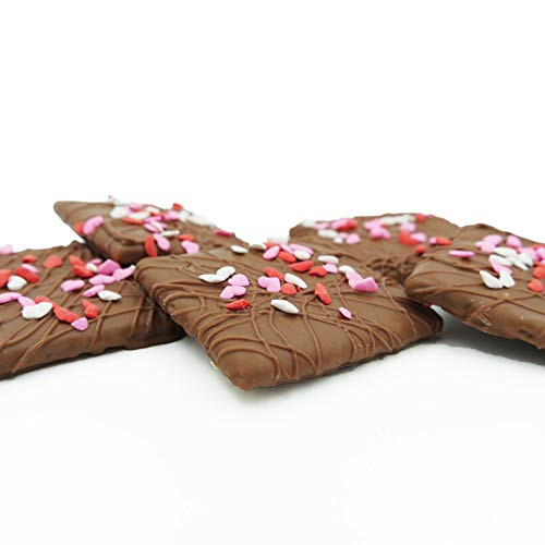 Philadelphia Candies Valentine's Day Hearts Gift, Milk Chocolate Covered Graham Crackers, 6 Ounce Philadelphia Candies Valentine's Day Hearts Gift, Milk Chocolate Covered Graham Crackers, 6 Ounce