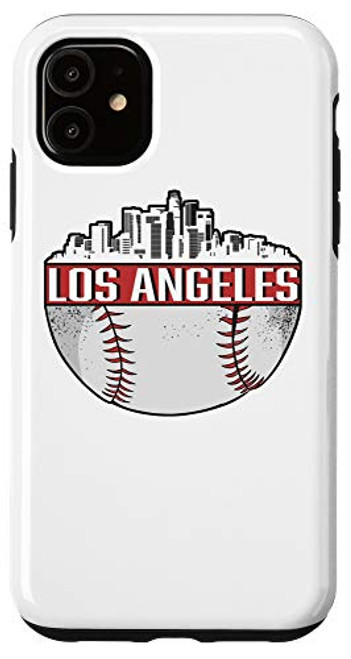 iPhone 11 Vintage Los Angeles Baseball Skyline L.A. Cityscape Baseball Case iPhone 11 Vintage Los Angeles Baseball Skyline L.A. Cityscape Baseball Case
