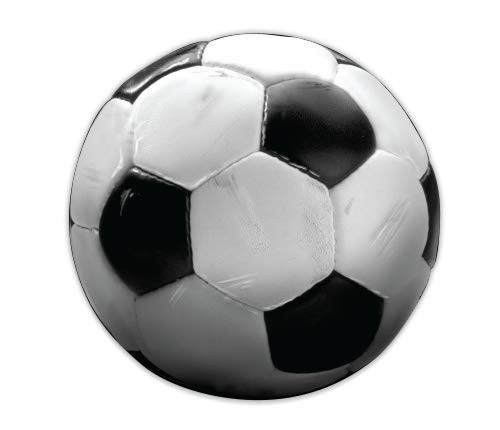 GT Graphics Soccer Ball - 8" Vinyl Sticker - for Car Laptop I-Pad - Waterproof Decal
