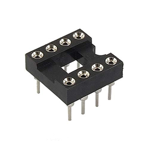 6pcs 8Pin/20Pin DIP SIP Round IC Sockets Adaptor Solder Type Machined (8pin)
