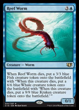 Magic The Gathering - Reef Worm (016/337) - Commander 2014