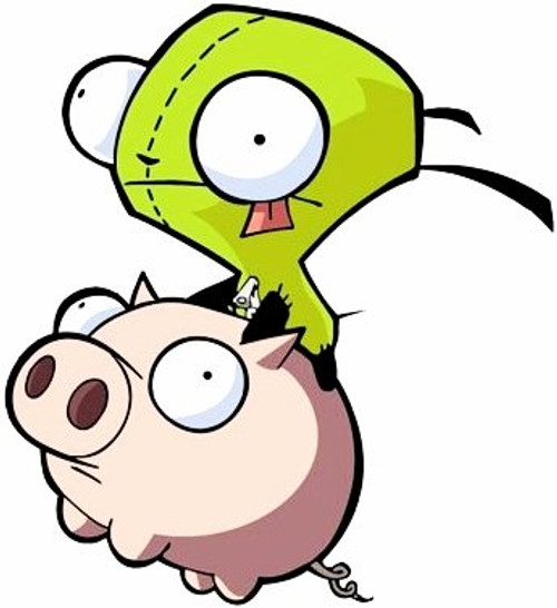 PVC Sticker"Invader Zim Flying (9x8.3CM)" By Best Gift Shop