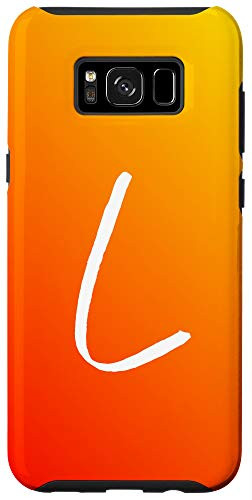 Galaxy S8Plus Orange Sunset Initial L Phone Case Yellow Sunrise Letter L Case