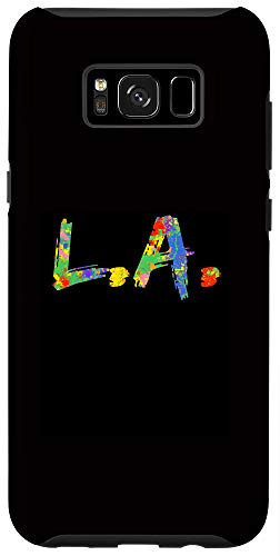 Galaxy S8Plus Los Angeles Cute Colorful Rainbow Color Retro Aesthetic L.A. Case