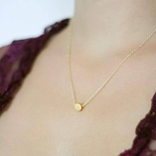 Tgirls Fashion Tiny Dot Necklace Round Circle Chain Pendant Chain Necklaces Jewelry for Women and Girls (Gold) Tgirls Fashion Tiny Dot Necklace Round Circle Chain Pendant Chain Necklaces Jewelry for Women and Girls (Gold)