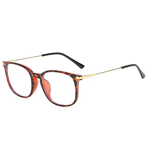Docooler Blue Light Blocking Glasses Transparent Glasses for Anti Eyestrain Light Anti Glare Filter Frame Plastic and Metal Eyeglasses Frame for Man and Woman Computer Game Reading Eyeglasses