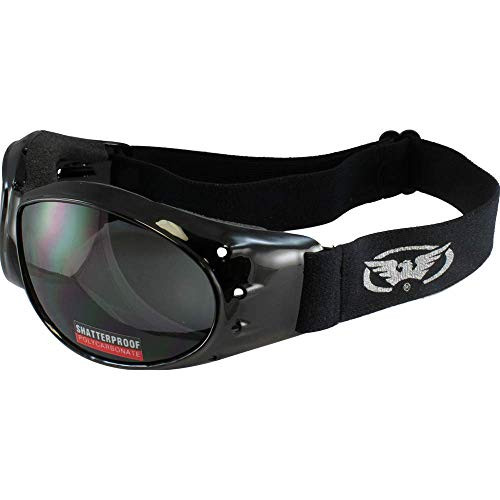 Global Vision Eliminator Goggles Motorcycle Padded Eyewear Smoked Tint Lenses Global Vision Eliminator Goggles Motorcycle Padded Eyewear Smoked Tint Lenses