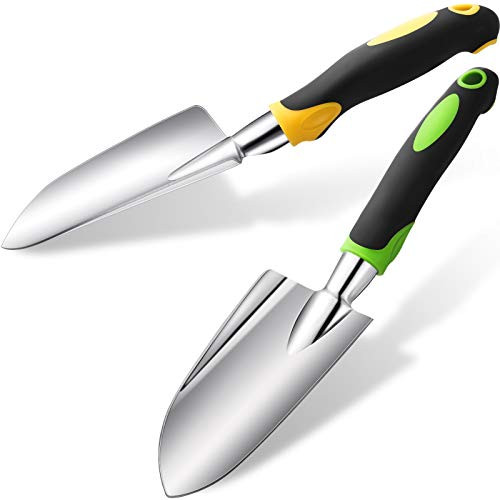 Garden Hand Shovel Garden Trowel Gardening Hand Tools Set with Soft Rubberized Non-Slip Handle Aluminum Alloy Planting Tools for Planting, Transplanting, Weeding, Moving and Smoothing Garden Hand Shovel Garden Trowel Gardening Hand Tools Set with Soft Rubberized Non-Slip Handle Aluminum Alloy Planting Tools for Planting, Transplanting, Weeding, Moving and Smoothing