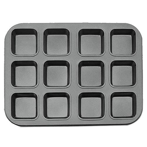 Brownie Pan 12-Cavity,Non-Stick Carbon Steel Baking Bread Pan Baking Tray Bakeware for Oven Baking Brownie Pan 12-Cavity,Non-Stick Carbon Steel Baking Bread Pan Baking Tray Bakeware for Oven Baking