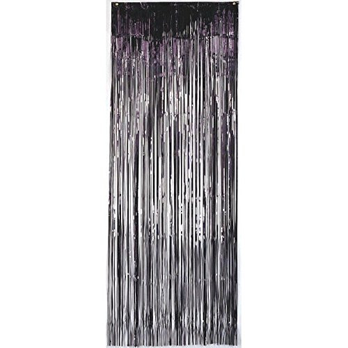 Black Tinsel Curtain | Party Decor