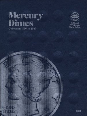 Whitman Coins Dime Folder, Mercury, 1916-1945