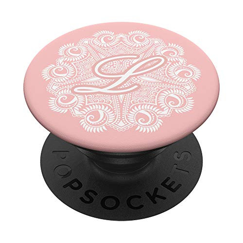 Initial Letter L Monogram Gift PopSockets Grip and Stand for Phones and Tablets