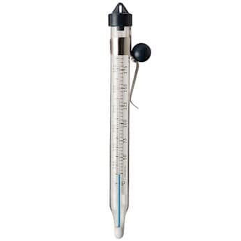 Taylor 3510 TruTemp Series Candy/Deep Fry Analog Glass Tube Thermometer with Immersion Shield
