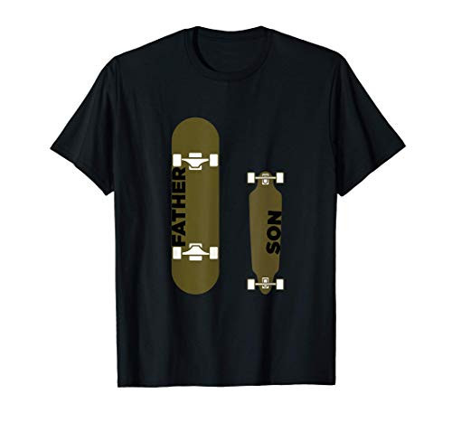 Father Son Skater Skateboard Skate Skating Board Fan Gift T-Shirt