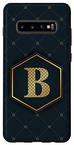 Galaxy S10Plus Letter B phone case Geometric pattern Chic Alphabet B Case