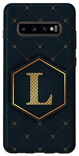 Galaxy S10Plus Letter L phone case Geometric pattern Chic Alphabet L Case