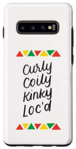 Galaxy S10Plus Curly Coily Kinky Loc'd Hair Afro Lover Melanin Dreadlocks Case