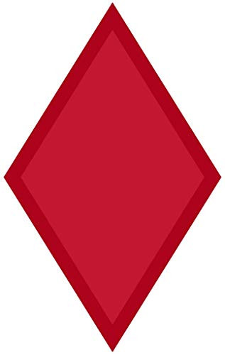 PHS 5th Infantry Division Red Diamond Army Decal for Car Truck Window Laptop 4 in