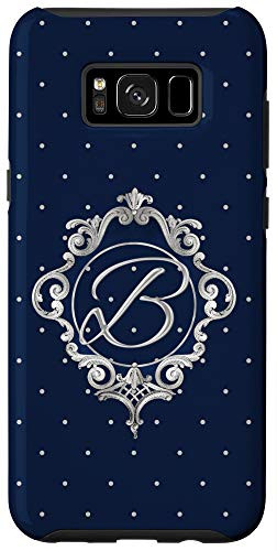 Galaxy S8Plus Blue ornamental initial letter B monogram elegant Case