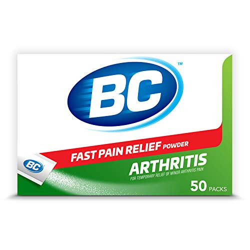 BC Powder - Fast Pain Relief - Arthritis - Aspirin (NSAID)  and  Caffeine - 50 Count