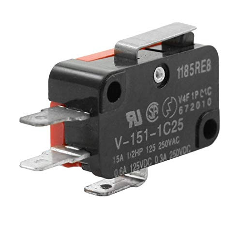 Aexit AC 125V/250V Control electrical 16A SPDT Short Straight Lever Actuator Momentary Micro Switch