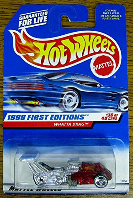 Hot Wheels 1998 First Editions - 36 Whatta Drag 673 Mint 1:64 Scale Hot Wheels 1998 First Editions - 36 Whatta Drag 673 Mint 1:64 Scale