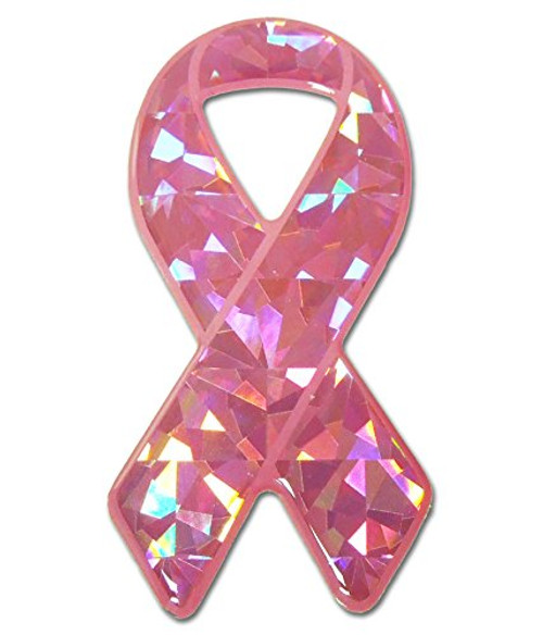 Elektroplate Pink Ribbon Reflective Decal Elektroplate Pink Ribbon Reflective Decal